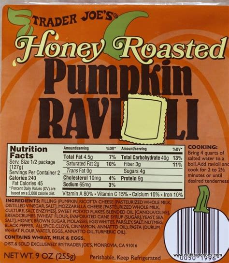 Trader Joe’s Pumpkin Ravioli – Club Trader Joe's