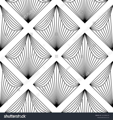 Art Deco Wallpaper Black White Seamless Stock Vector (Royalty Free ...