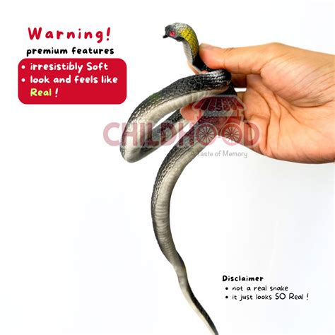 Childhood Prank Toy Rubber Snake [1pcs] | Childhood Malaysia