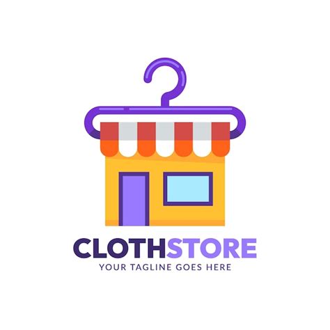 Free Vector | Flat design clothing store logo design