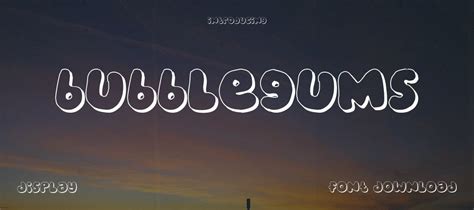 Bubblegums Font Download Free Fontdownload