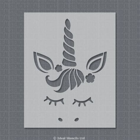 Unicorn Face Stencil | Nursery Decor | Ideal Stencils – IdealStencils