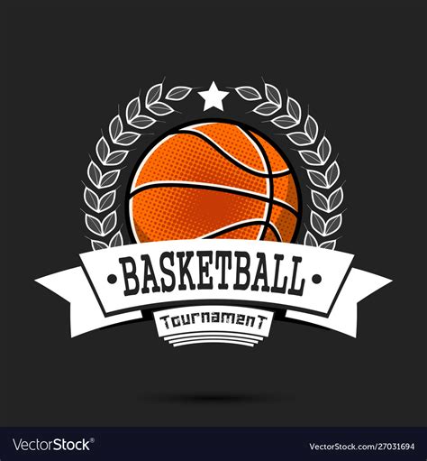 Basketball logo design template Royalty Free Vector Image