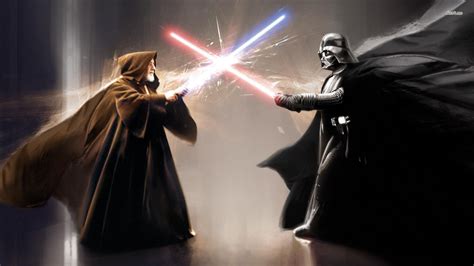 Star Wars - Obi Wan VS Darth Vader | Star wars wallpaper, Star wars ...