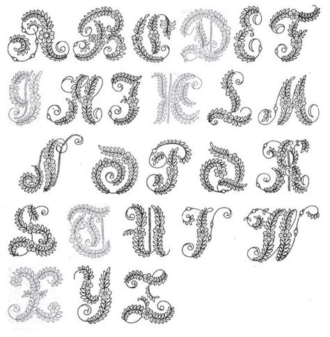 Free Hand Embroidery Letter Patterns | Hand Embroidery