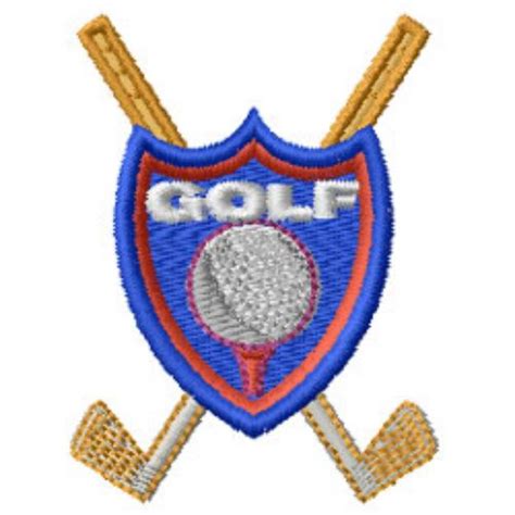 Golf Crest Machine Embroidery Design | Embroidery Library at ...