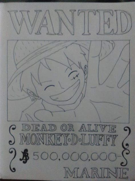 Luffy s Bounty Poster Wanted Luffy Poster You can also upload and share ...