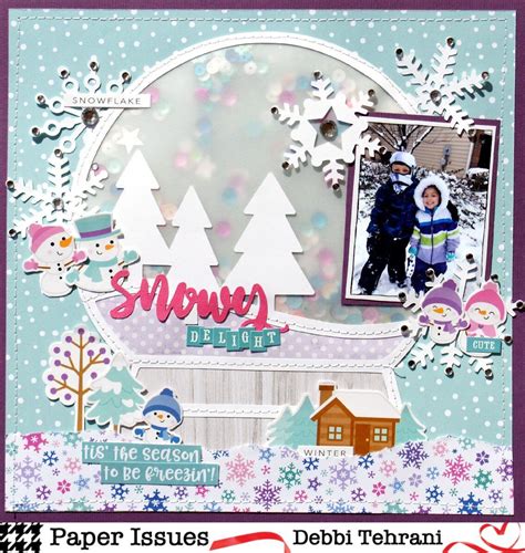 Snowy Delight - Scrapbook.com | Christmas scrapbook layouts, Winter ...