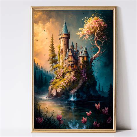 Castle Art Fantasy Art Mythical Art Magical Art Fantasy - Etsy Canada