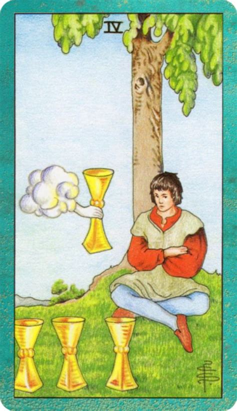 Four of Cups Tarot Card Meaning - Joyful Mystic