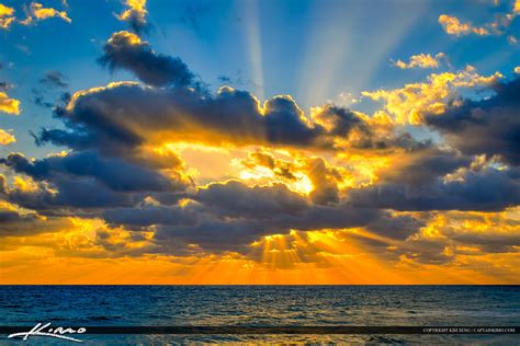 Sunrays Over Atlantic Ocean Through Clouds | HDR Photography by Captain ...