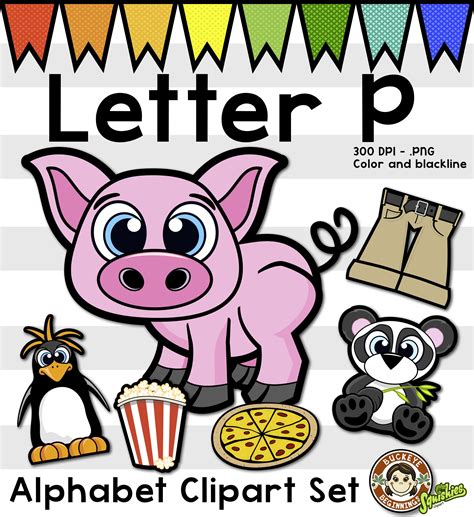 Alphabet Clip Art: Letter P Phonics Clipart Set - Clip Art | Clip art ...