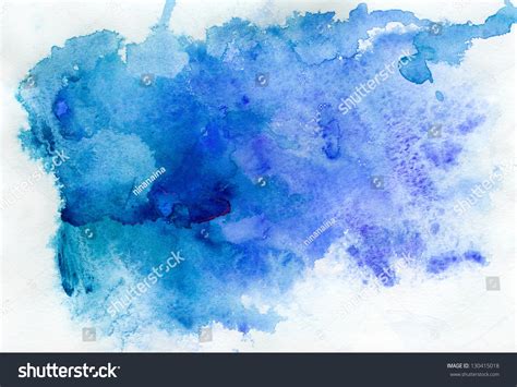 Abstract Blue Watercolor Background Stock Photo 130415018 : Shutterstock