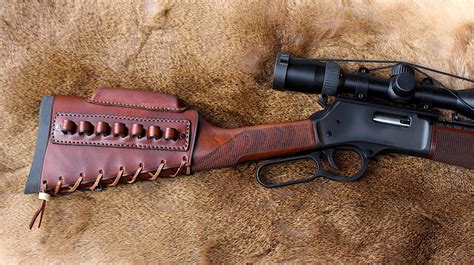 Rifle Butt Stock Cover - RLO Custom Leather - Fiddleback Outpost