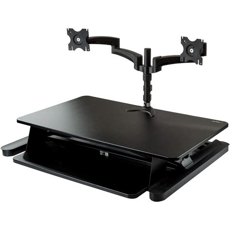 Startech .com Dual Monitor Sit Stand Desk Converter35" WideHeight ...