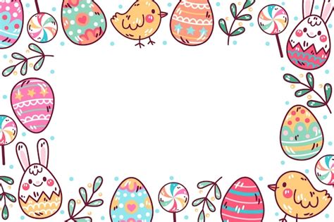 Easter Egg Border Clipart Vectors & Illustrations for Free Download