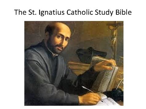 The St Ignatius Catholic Study Bible Ignatius 1491