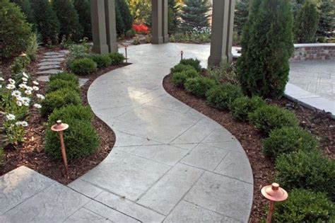 Top 60 Best Concrete Walkway Ideas - Outdoor Path Designs