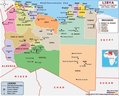 Libya Map | HD Political Map of Libya