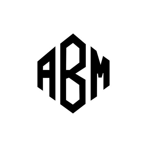 ABM letter logo design with polygon shape. ABM polygon and cube shape ...