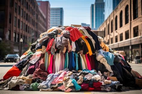 Premium AI Image | Fast fashion environmental impact