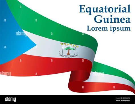 Flag of Equatorial Guinea, Republic of Equatorial Guinea. Template for ...