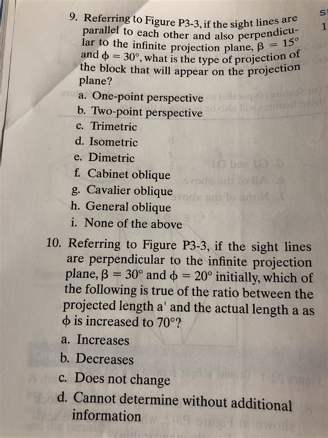 Solved Note: For any planar projection technique, if an | Chegg.com