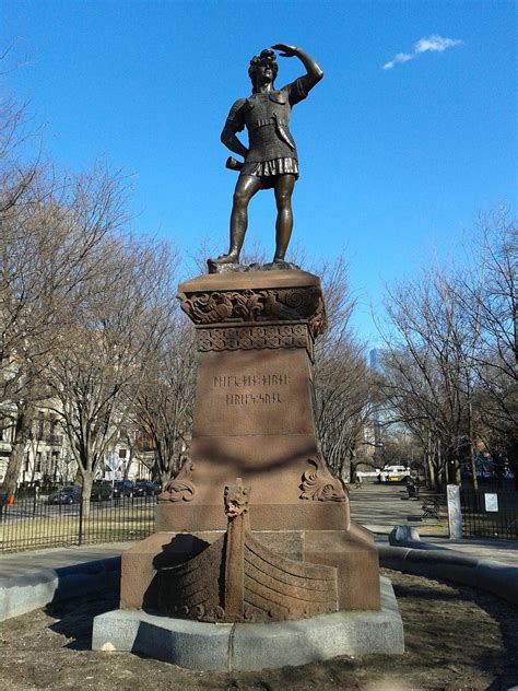 Leif Erikson Statue | Maine Crime Writers