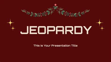 Christmas Jeopardy Template – Free Google Slides Template - NEW!