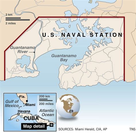 Guantanamo Bay Naval Base Map