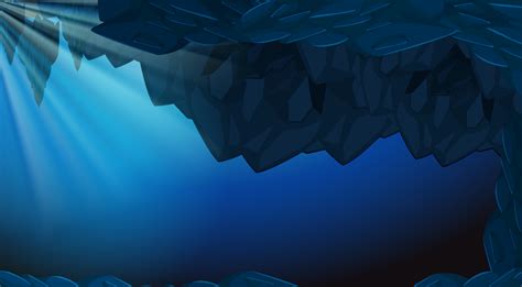 A dark underwater cave backgroubd 303307 Vector Art at Vecteezy