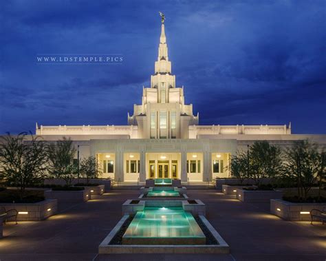 Phoenix Temple Before The Storm - LDS Temple Pictures