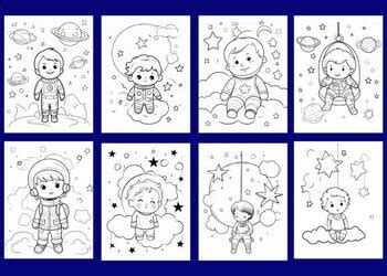 160 Cute Space Coloring Pages for Kids Coloring Pages Coloring book for ...