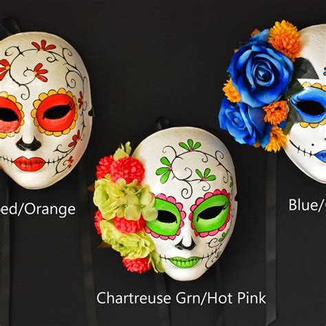 Dia De Los Muertos Mask - Etsy