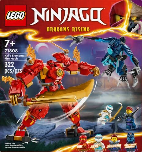 71808 LEGO® Ninjago Dragon's Rising Kai's Elemental Fire Mech, 322 pc ...