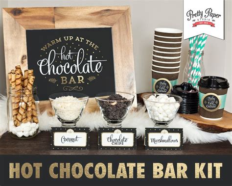 Hot Chocolate Bar Printable Kit // INSTANT DOWNLOAD // Hot Cocoa Party ...