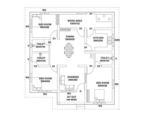 1187 Square Feet 3 Bedroom Low Cost Kerala Style Home Design and Plan ...