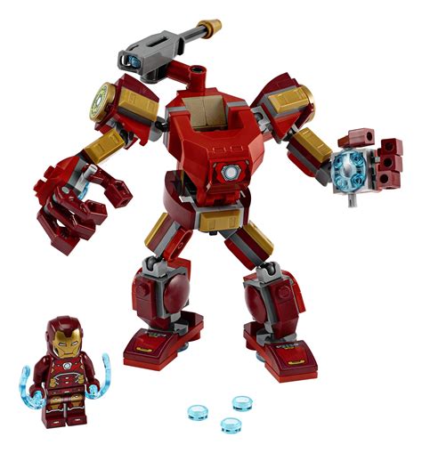 LEGO Marvel Avengers Iron Man Mech 76140 Kids’ Superhero Mech Figure ...