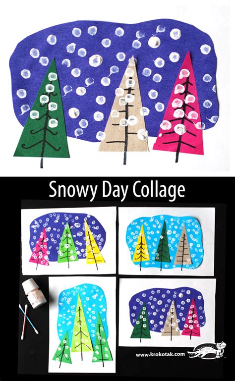 krokotak | Snowy Day Collage