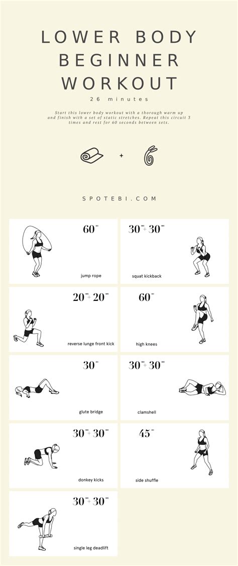 Lower Body Beginner Workout For Women