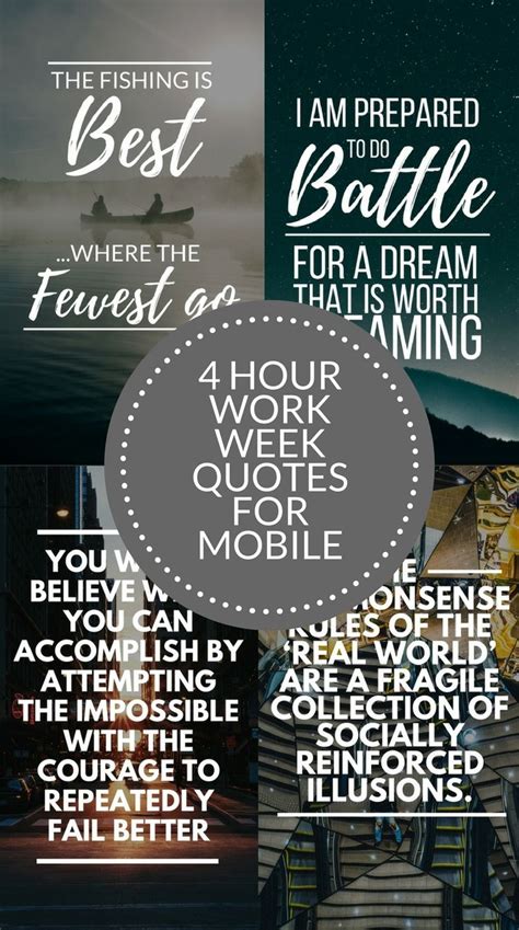 4 Hour Work Week Quotes - 10 Mobile Wallpapers | You Are Your Reality ...