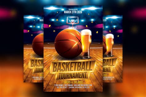 Basketball Flyer PSD Template Download | Hyperpix