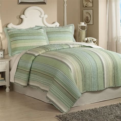 Retro Chic Sage Harbor Quilt Set - Home - Bed & Bath - Bedding - Quilts ...