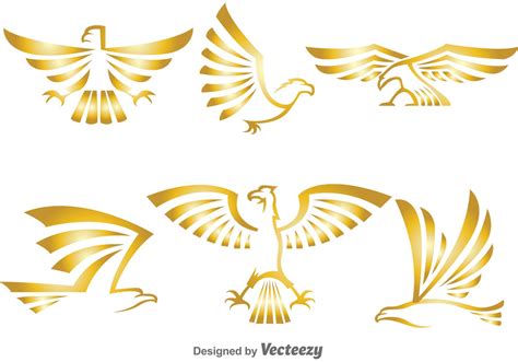 Golden Eagle Logo Vectors 92278 Vector Art at Vecteezy