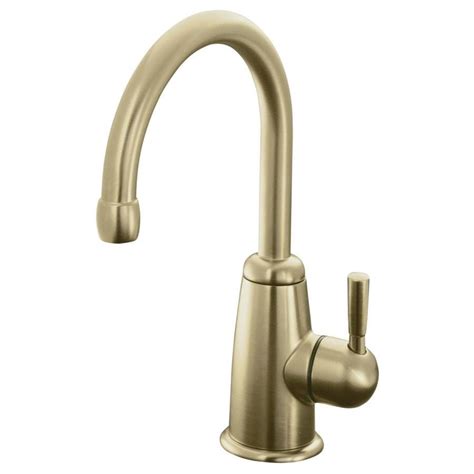 Shop KOHLER Wellspring Vibrant Brushed Bronze 1-Handle High-Arc Kitchen ...