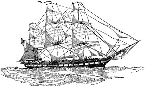 United States Frigate of 1812 | ClipArt ETC