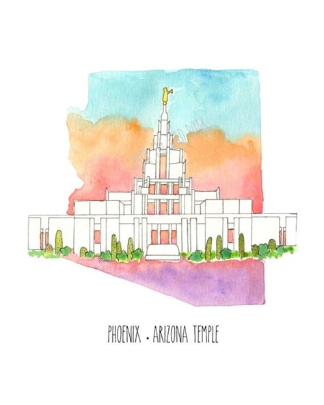 PHOENIX Temple phoenix arizona temple by HydeTheWildBoar on Etsy