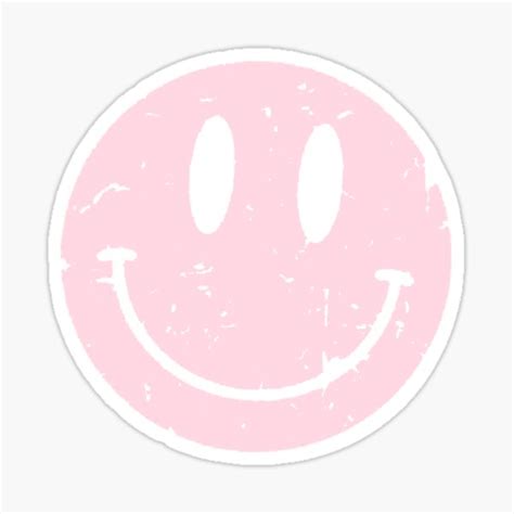 Pink Smiley Face Stickers | Redbubble