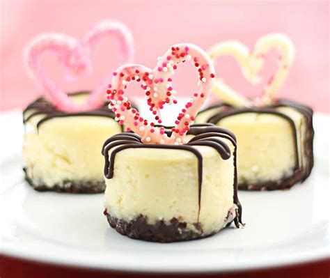 Mini Cheesecakes With Chocolate-Stuffed Raspberries