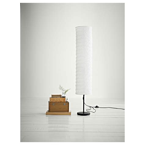 IKEA Holmo Floor Lamp Rice Paper Shade White Light Modern Indoor Soft ...